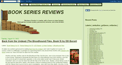 Desktop Screenshot of bookseriesreviews.blogspot.com