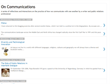 Tablet Screenshot of on-communications.blogspot.com