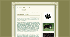 Desktop Screenshot of miniaussiemischief.blogspot.com