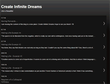 Tablet Screenshot of createinfinitedreams.blogspot.com