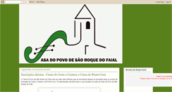 Desktop Screenshot of cp-saoroquedofaial.blogspot.com