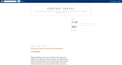 Desktop Screenshot of fantasytravel.blogspot.com