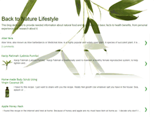 Tablet Screenshot of naturefood4life.blogspot.com