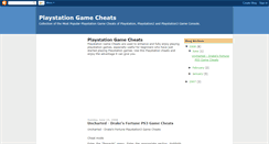 Desktop Screenshot of playstation-gamecheats.blogspot.com