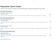 Tablet Screenshot of playstation-gamecheats.blogspot.com