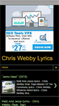 Mobile Screenshot of chriswebbylyrics.blogspot.com
