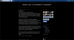 Desktop Screenshot of parisonastudentsbudget.blogspot.com