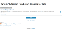 Tablet Screenshot of handicraftslippers.blogspot.com