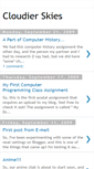 Mobile Screenshot of cloudierskies.blogspot.com
