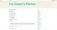 Desktop Screenshot of daqueenskitchen.blogspot.com