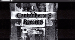 Desktop Screenshot of cantankerousrecords.blogspot.com