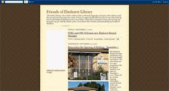 Desktop Screenshot of friendsofelmhurstlibrary.blogspot.com