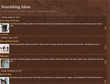 Tablet Screenshot of nourishingideas.blogspot.com