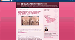 Desktop Screenshot of consultantcosmeticsurgeon.blogspot.com