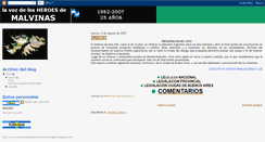 Desktop Screenshot of lavozdelosheroesdemalvinas.blogspot.com