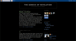 Desktop Screenshot of genesisofrevelation.blogspot.com