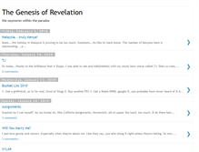 Tablet Screenshot of genesisofrevelation.blogspot.com