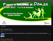 Tablet Screenshot of nacionaldedanza.blogspot.com