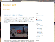 Tablet Screenshot of notesofleif.blogspot.com