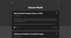 Desktop Screenshot of pro-soccerinfo.blogspot.com