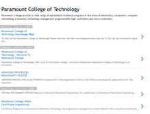 Tablet Screenshot of paramountcollege.blogspot.com