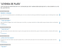 Tablet Screenshot of leyendadeplata.blogspot.com