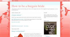Desktop Screenshot of beabargainbride.blogspot.com