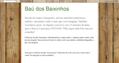 Desktop Screenshot of baudosbaixinhos.blogspot.com