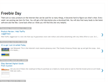 Tablet Screenshot of freebieday.blogspot.com