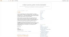 Desktop Screenshot of chicagolandforkerry.blogspot.com