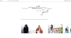 Desktop Screenshot of caitlinpeckphoto.blogspot.com