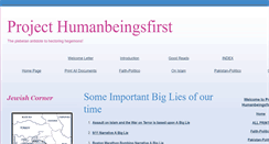 Desktop Screenshot of humanbeingsfirst.blogspot.com