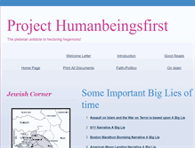 Tablet Screenshot of humanbeingsfirst.blogspot.com