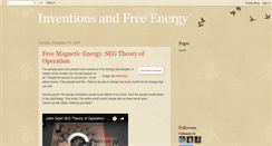 Desktop Screenshot of freeenergyinventions.blogspot.com