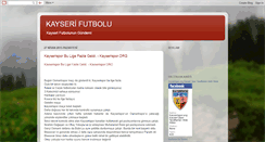 Desktop Screenshot of kayserifutbolu.blogspot.com