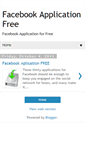 Mobile Screenshot of facebookapplicationfree.blogspot.com