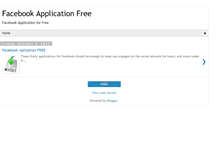 Tablet Screenshot of facebookapplicationfree.blogspot.com