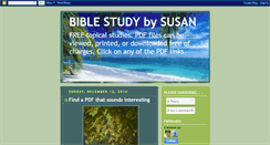 Desktop Screenshot of biblestudybysusan.blogspot.com