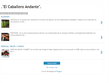 Tablet Screenshot of elcaballeroandaante.blogspot.com