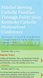 Mobile Screenshot of kycatholichomeschooling.blogspot.com