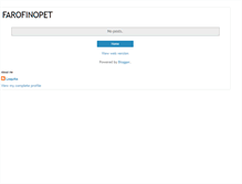 Tablet Screenshot of farofinopet.blogspot.com
