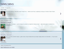 Tablet Screenshot of kwiatynatury.blogspot.com