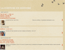 Tablet Screenshot of lacoiffureenhistoire.blogspot.com