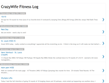 Tablet Screenshot of crazywifefitness.blogspot.com