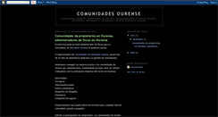 Desktop Screenshot of comunidadesourense.blogspot.com