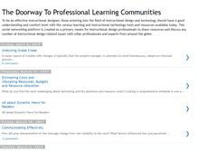 Tablet Screenshot of myprofessionallearningcommunities.blogspot.com