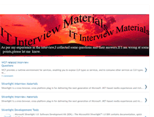 Tablet Screenshot of itinterview.blogspot.com