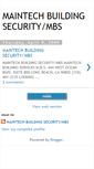 Mobile Screenshot of maintechbuildingsecurity.blogspot.com
