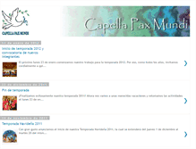 Tablet Screenshot of capellapaxmundi.blogspot.com