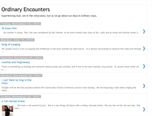 Tablet Screenshot of ordinaryencounters.blogspot.com